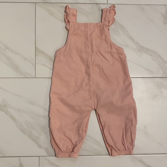 ANGEL DEAR BABY GIRLS CORDUROY RUFFLE OVERALLS ROMPER 12-18M TBBC - Picture 6 of 7